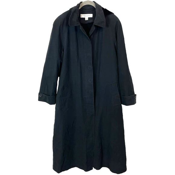 Valerie Stevens Raincoat Women Size 8 Zip Out Lining Velvet Lined Hood Vintage - Picture 1 of 16